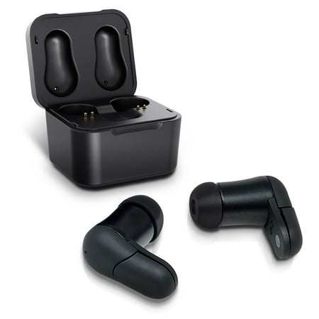 Photive True Wireless Bluetooth Earbud Headphones HD Sound, In-ear Comfortable & Secure Fit, Sweatproof, Long Lasting Battery, Perfect Bluetooth for Android &