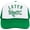White / Kelly, variant on Later Gator Trucker Hat for Men & Women Funny Foam Front Classic 5 Panel Mesh Snapback