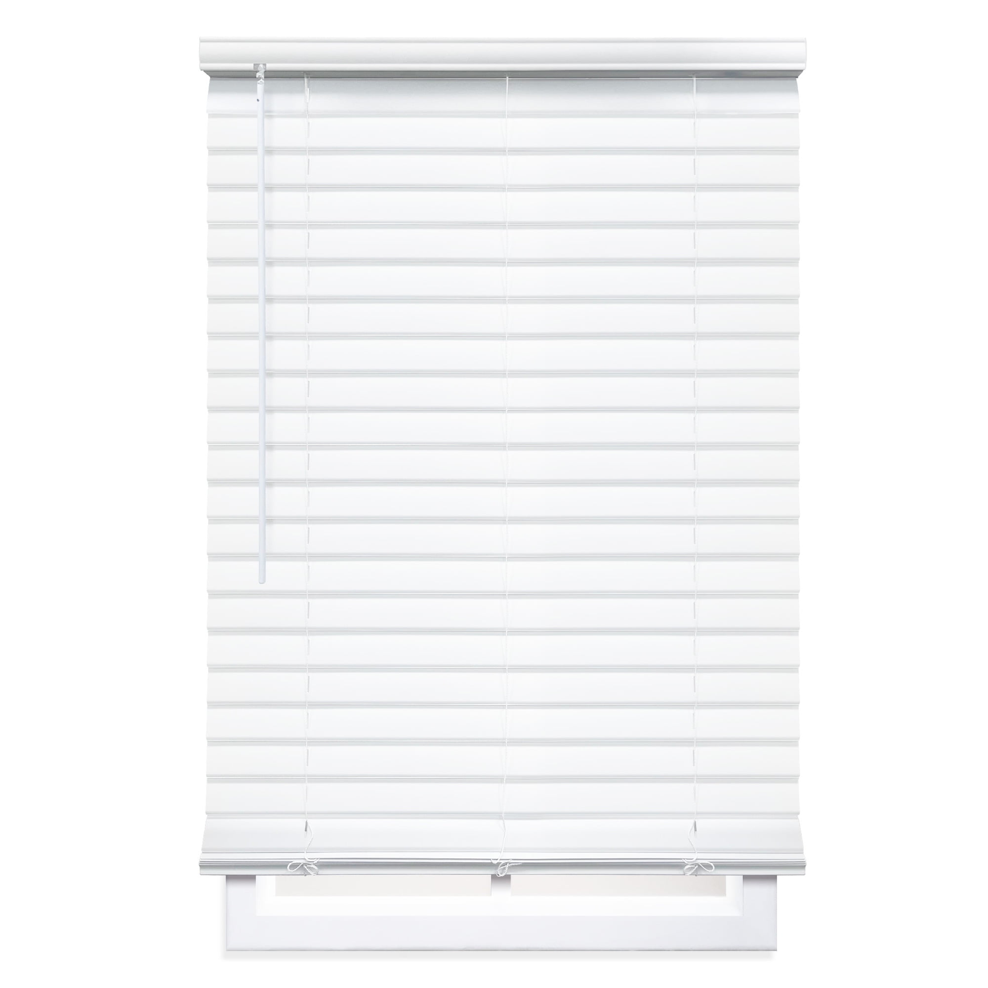 Regal Living 34" x 60" Cordless 2" Room Darkening Venetian Vinyl Blinds, White