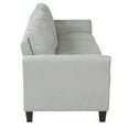 thumbnail image 5 of Modern Sectional Sofa Linen Fabric Couch with Armrest 3-seat Sofas for Living Room Office 67 inch Wide Sofa Living Room Sofa, 5 of 7