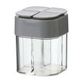 thumbnail image 2 of Latrodar Kitchen Household Spice Bottles Plastic Four In One Flip Lid Spice Jar Shaker Combination Set Of Seasoning Jars Sealed Water Proof Gray Safe&Non-tox, 2 of 5