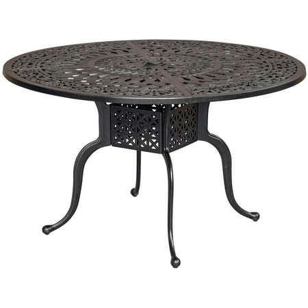 Villa Flora 48 Inch Round Cast Aluminum Patio Dining Table By Villa Flora 48 Inch Round Cast Aluminum Patio Dining Table By Lakeview Outdoor Designs