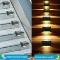 thumbnail image 5 of Solar Deck Lights 4/8/12/16Pcs, Outdoor Step Light Waterproof Led Solar Lamp for Steps Fence Deck Railing Stairs, Warm White, 5 of 11