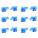 thumbnail image 3 of Tapones para los oídos ANGGREK de Silicona Azul para natación, 3 of 8