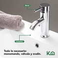 thumbnail image 3 of Gabinete Para Baño KingsHouse Mueble Lavamanos Ovalín Monomando 2 Cajones Organizador Fibra de Madera MDF gris, 3 of 7