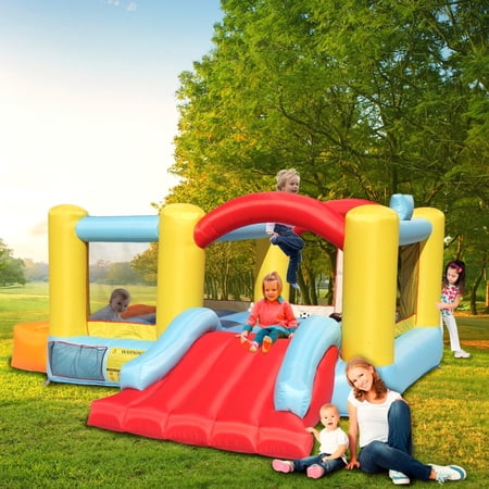 Bounce House Inflatable Jumping Castle a Basketball Hoop Not including blower