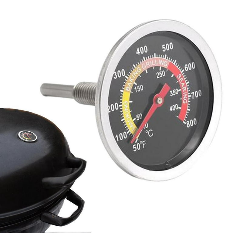 BBQ Oven Thermometer, Safe and Durable Stainless Steel Grill Temperature  Gauge