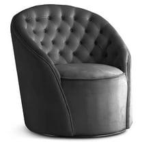 Meridian Furniture Alessio Grey Velvet Swivel Accent Chair