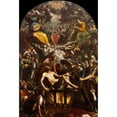 thumbnail image 3 of José Juárez 17x24 Black Modern Framed Museum Art Print Titled - The Martyrdom of Saint Lawrence, 3 of 5