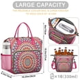 thumbnail image 5 of Mandala Pattern Large Insulated Tote - 100% Leakproof Design for Juicy Fruits, Ice & Water, 5 of 6