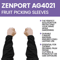 thumbnail image 5 of Zenport AG4021 Nylon Fruit Picking Sleeves, 1-Pair Black, Black, 5 of 6