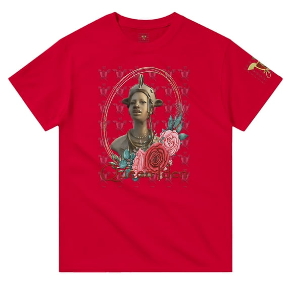 Queen Iden Rose Heavyweight Unisex T-Shirt - Red