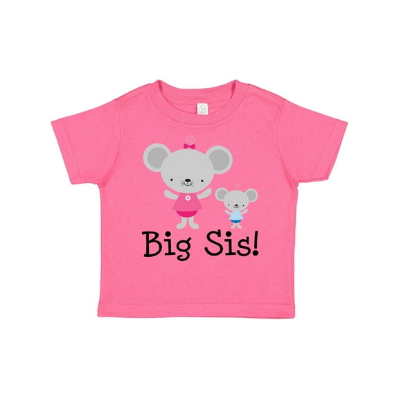 Inktastic Big Sis with Lil Bro Girls Sister Announcement Girls Toddler T-Shirt