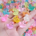 thumbnail image 5 of Mini patos de resina con purpurina, figuras en miniatura de patos pequeños, adorno de pato colorido, decoración para bricolaje, 30 Uds., 5 of 5