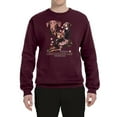 thumbnail image 2 of If It's Not a Chocolate Lab It's Just a Dog Gift | Mens Dog Lover Crewneck Graphic Sweatshirt, Maroon, 2XL, 2 of 3