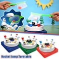 thumbnail image 3 of Green Rocket Carousel Toy Bounce And Catch Game Interactive Space Theme Board Game For Kids Family Party Activity Reflex Training Toy 1.32 Lbs, 3 of 3