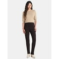 thumbnail image 2 of Time and Tru Women's Ponte Knit Skinny Pants, 29" Inseam, Sizes XS-XXL, 2 of 5
