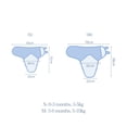 thumbnail image 2 of Mantita insular SU3007 3PCS Baby Swaddle Wrap Manta Manta de dormir infantil de algodón suave con lindo patrón de helado para bebés recién nacidos Niños Niñas Insular Mantita, 2 of 7