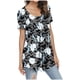 thumbnail image 3 of MELDVDIB Blusas tipo túnica de manga corta de verano para mujer, holgadas, plisadas, informales y fluidas, en liquidación, 3 of 5