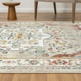 thumbnail image 3 of HomeRoots 534064 8 x 10 ft. Ivory Abstract Rectangle Area Rug, 3 of 5