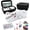 White, variant on Handheld sewing machine, beginner's sewing kit with storage, two power modes, electric , simple , portable mini, beginner's sewing machine. Black