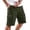 Army Green, variant on Zimjoy Men's Cargo Shorts Regular Fit Moisture Wicking Athletic Shorts Elastic Drawstring Hiking Work Bermuda with Side Pockets, Black L