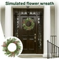 thumbnail image 2 of Christmas Simulation Vine Wreath Pine Leaf Berry Wreath Ornament Door Front Hanging Garland For Xmas Outdoor Indoor Decor, 2 of 5