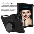 thumbnail image 3 of iPad Air 5 4 Case 10.9", iPad Pro 11 Case 2020/2018, Allytech EVA Rubber Silicone Kids Friendly Protection Shockproof Lightweight Kickstand Hand Strap Case Cover for Apple iPad Air 5th 4th Gen -Black, 3 of 6