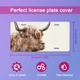 thumbnail image 3 of Smoaffly Highland Cow Bull Animal License Plate Decorative Car Front, Metal Car Plate, License Plate, Vanity Tag, Aluminum Novelty License Plate for Men/Women/Boy/Girls Car 6×12 Inch, 3 of 5