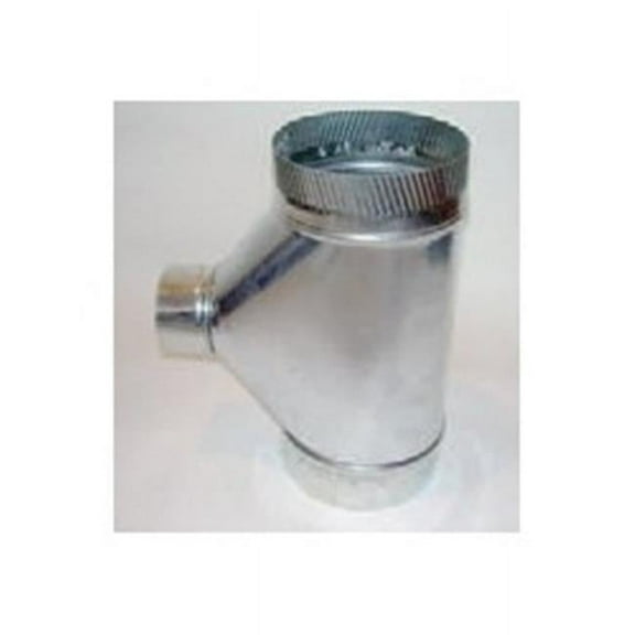 Gray Metal Products 3603005 6 x 6 x 4 in. Galvanized Connector Pipe Reducing Tee