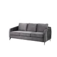 thumbnail image 3 of Hathaway Gray Velvet Fabric Sofa Loveseat Living Room Set, 3 of 4