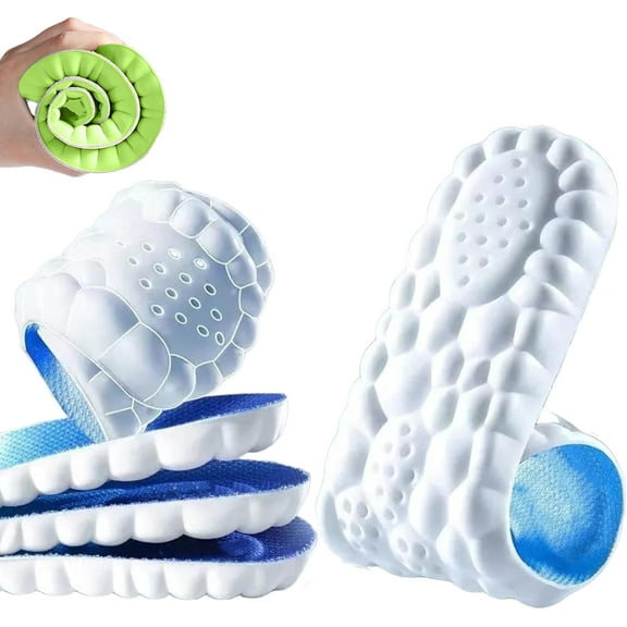 Reserve Nest Insoles, Extra Thick Soft Elastic Breathable Shoe Inserts,Lightweight and Sweat Absorbent,Comfortable Non Tiring Feet for Men & Women
