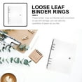 thumbnail image 6 of WORGEOUS 5pcs  Loose Leaf Rings Binder Protects Round Binder Rings Binder Book Rings with Cover, 6 of 8