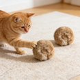 thumbnail image 2 of 3PCS Fake Fur Ball Cat Toy, Catnip Infused & Washable - Soft Fluffy Interactive Toy for Bunny Kicks, Chase Games, and Indoor Cat Exercise, 2 of 6