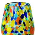 thumbnail image 4 of 10 Strawberry Street Carnival Stemless Wine Handblown Mexican Glass, Set of 6, 4 of 5