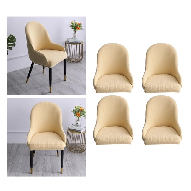 4pcs Funda para Silla Macarena Cubierta del ala del brazo inclinado Azul beige