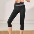 thumbnail image 5 of QUINDOS Leggings for Women Capris High Waist Butt Lifting Compression Workout Yoga Cropped Pants, 5 of 6
