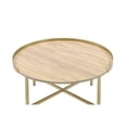 thumbnail image 2 of Mesa Casafoyer Mithea redonda de madera de roble dorado, 2 of 3