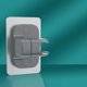 thumbnail image 5 of Soporte de cabezal de ducha soporte flexible no perforador 360 ° giratorio montaje en pared, 5 of 11