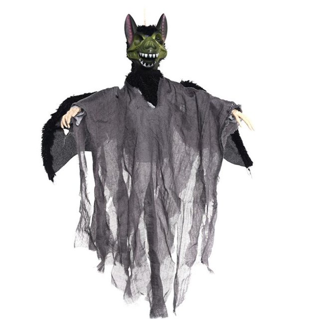 Sonido De Fantasma Luminoso Eléctrico De Terror Fantasma Colgante De Halloween Para Accesorios De Miedo De Fiesta De Halloween Yuarrent HA041396-03