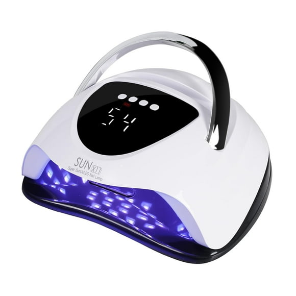WEVILI Lámpara de uñas LED UV de 288 W, luz de esmalte de gel para secador de uñas más rápido para manos y pies, luz de uñas UV profesional con 4 temporizadores y sensor automático, luz UV de curado c