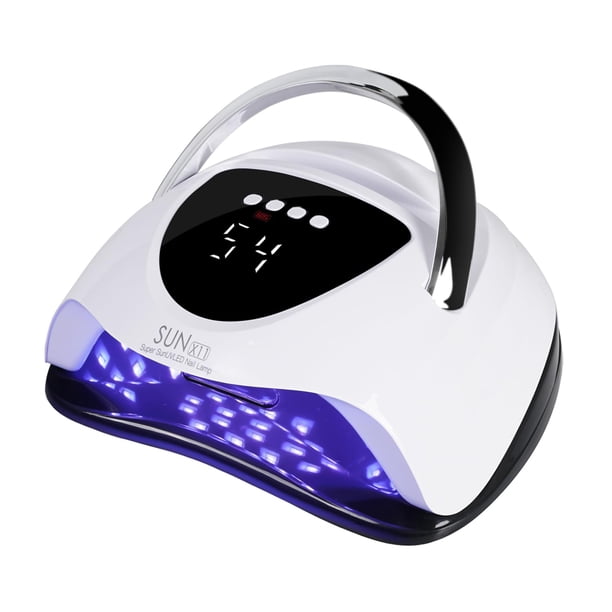 WEVILI Lámpara de uñas LED UV de 288 W, luz de esmalte de gel para secador de uñas más rápido para manos y pies, luz de uñas UV profesional con 4 temporizadores y sensor automático, luz UV de curado c