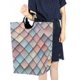 thumbnail image 4 of Yayeee Freestanding Laundry Hamper with Handle Collapsible Large Storage Basket for Clothes, Red Art Pattern, 4 of 7