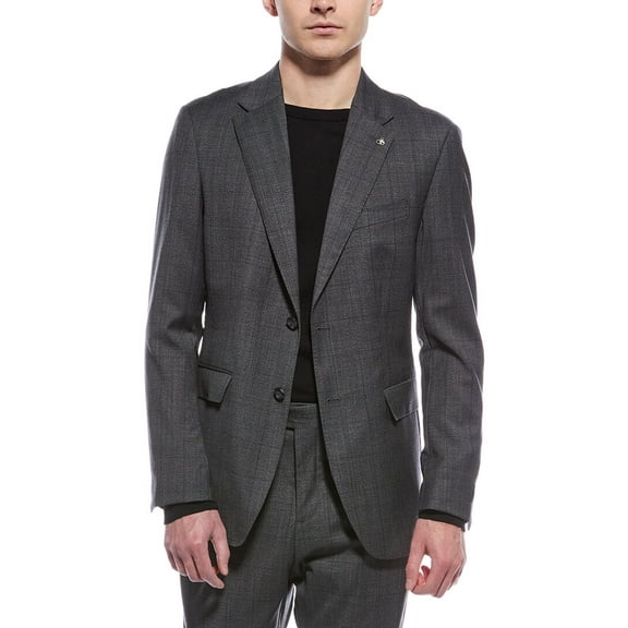 Scotch & Soda mens  Wool-Blend Modern Fit Jacket, 42, Grey