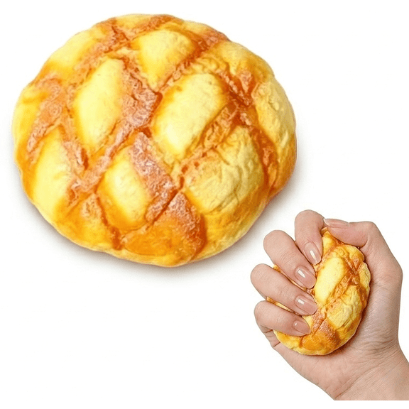 Baked Goods Silhouette Squishy Fidget Toys for Adults Slow Rebound Tactile Sensory Gadget Office Desk Accessory Manual Pressure Relief Tool 1 Pack