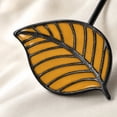 thumbnail image 2 of Evideco French Home Goods Curtain Holdbacks Yellow Magnetic Curtain Tieback - Graceful Leaf Embellishment in Resin - Essential Accessory for Curtains and Draperie, 2 of 7