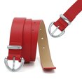 thumbnail image 5 of Womens Leather Belt for Jeans and Dresses Fashion Gold Buckle Waist Accessory, 5 of 5