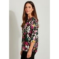 thumbnail image 2 of Jessica London Women's Plus Size Boatneck Tunic Top 3/4 Sleeve Shirt  Loose Fit, 2 of 6