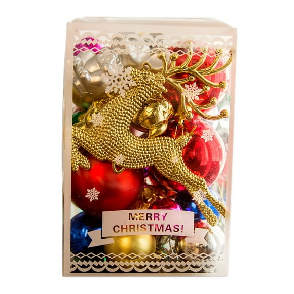 Christmas Tree Festival Chrismas Tree Hanging Ornament Garden Party Decor Ball Decoration 30Pc