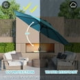 thumbnail image 2 of Havenside Home Sun-Ray 9' Round 8Rib Aluminum Market Umbrella, Base Not Included Royal Blue, 2 of 7